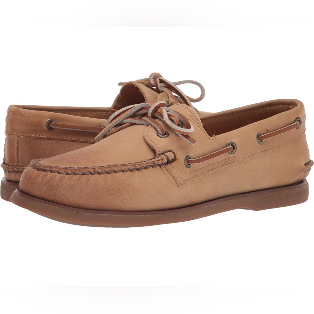 NWB Sperry Men’s Gold Authentic Original 2-Eye Seasonal Boat Shoe, Tan 11.5 NEW